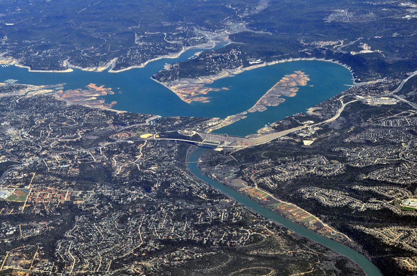 Aerial view representing the Cedar Park market